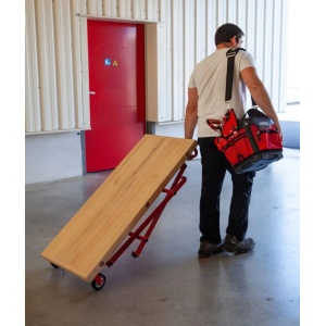 MASĂ DE LUCRU PROFESIONALĂ 1200 X 540 mm + KIT DE ROTILE/MÂNER - Img 3