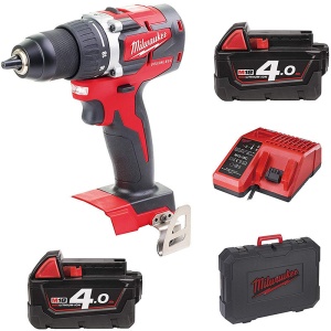 Mașină de găurit, compactă, cu motor fără perii M18™ Milwaukee M18 CBLDD-402C, alimentare cu acumulator - echipat - Img 1