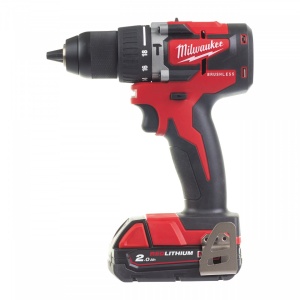 Mașină de găurit cu percuție, compactă cu motor fără perii M18™ M18 CBLPD-202C ( KIT: 2 x M18 B2 Acumulator, M12-18 C Încarcător, Kitbox) - Img 2