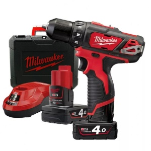 Masina de gaurit si insurubat cu acumulator Milwaukee M12 BDD-402C, 38 Nm, livrata cu acumulatori, valiza