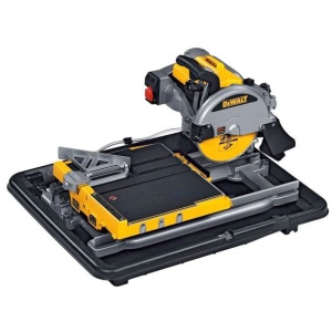 Masina de taiat in mediu umed cu disc diamantat Dewalt D24000, 1600 W, diametru disc 250 mm, pentru marmura, granit si placi ceramice - Img 3