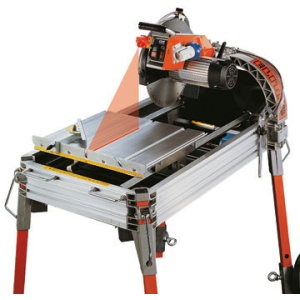 Masina de taiat materiale de constructii 80cm, 2.2kW, ELITE 80S cu laser si roti - Battipav-9001 - Img 4