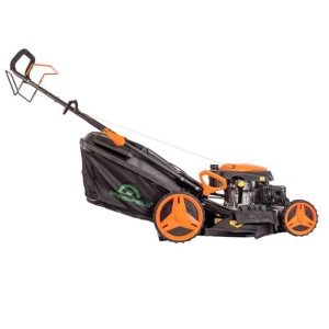 Masina de tuns gazonul pe benzina cu autotractiune Greenfield G-MTG530ARW-TX, 5.36 cp, 196 cmᶟ, 52.5 cm latime lucru, 7 trepte taiere, 70 l sac colector - Img 3