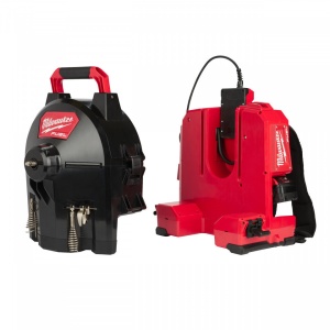 Masina desfundat tevi - 16mm Milwaukee M18 FUEL FFSDC16-502, lungime cablu 15 m, livrata cu acumulatori
