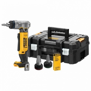 Masina pentru expandat tevi PEX 3/8" - 1" DeWalt DCE400NT, compatibila cu acumulatori 18V XR, cu 3 capete de expandare in valiza TSTAK - Img 1