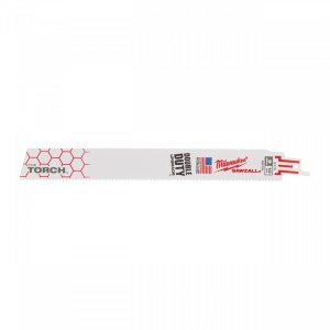 Metal: Pânze Heavy Duty TORCH™ pentru lucrări de demolare Milwaukee TORCH 300 x 10 Tpi - 5 bucati - Img 1