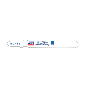 MG 11 BI Panza Bi-Metal pentru fierastrau vertical, prindere T, pentru metal / 5 bucati, DIM 76.5 x 7.8 x 1.0 mm