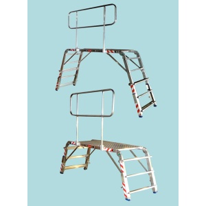 Miniplatforma RARIS, pliabila, cu inaltimea reglabila, podina din aluminiu, tip MPIRA - Img 1