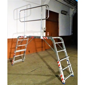 Miniplatforma RARIS, pliabila, cu inaltimea reglabila, podina din aluminiu, tip MPIRA - Img 2