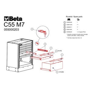 Modul fix cu 7 sertare C55M7 - Img 2