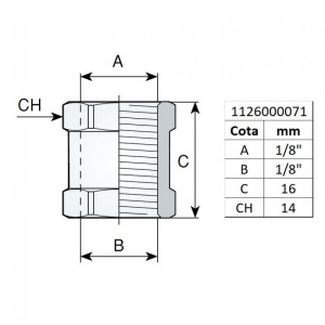 Mufa 1/8" tip 280/1 - Img 3