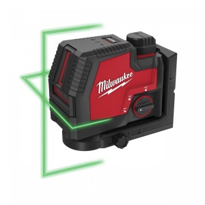 NIVELĂ LASER CU 2 PLANURI CU FASCICUL VERDE, REÎNCĂRCABILĂ REDLITHIUM™ USB L4 CLL-301C