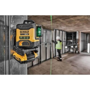 Nivela laser cu 3 linii DeWALT DCLE34031D1, fascicul verde, cu acumulator XR 18V / 2.0 Ah, 40 /100 m - Img 7