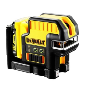 Nivela laser cu 5 puncte in cruce DeWalt DCE0825D1G, verde, 15 m, Li-Ion, 10.8V, 2 Ah - Img 1