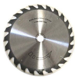 Panza ferastrau circular pentru lemn, PAL, 315x30x3.6mm, 24T
