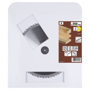 Panza pentru fierastrau circular de masa Wolfcraft 6593000, diametru 350 mm, diametru interior disc 30 mm, latime taiere 3.2 mm, 32 dinti, seria maro. - Img 2
