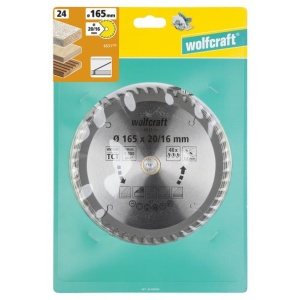 Panza pentru fierastrau circular Wolfcraft 6631000, diametru 165 mm, diametru interior disc 20, 16 mm, latime taiere 2.6 mm, 48 dinti, seria orange. - Img 2