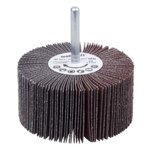 Perie lamelara Wolfcraft 2034000, granulatie 80, ax prindere 6 mm, D 80x40 mm - Img 3
