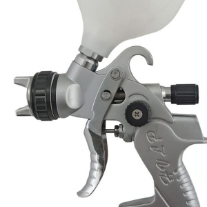 Pistol de vopsit HVLP Bahco BPHVLP01, cupa sus, 0.55 l, 2-2.8 bari, debit aer 250 l/min - Img 3