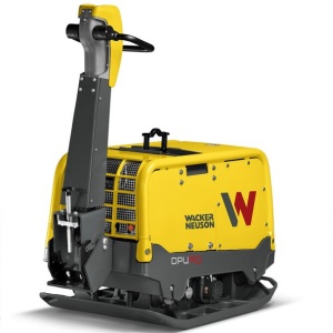 Placa compactoare reversibila Wacker Neuson DPU90Lec770, diesel, racire cu apa, greutate 771 kg, forta de impact 90 kN, pornire electrica, sistem Compatec - Img 1