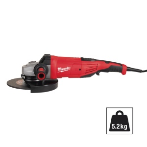 Polizor unghiular 180 mm/230 mm 2200 W Milwaukee AG 22-230 E D-SET, alimentare Retea 220-240 V - Img 4