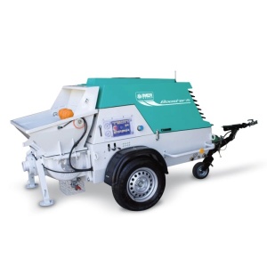 Pompa beton Imer BOOSTER 15 R Yanmar Stage V 28.4 cp debit 2-15 mc/h – remorcabila (doar pompa)