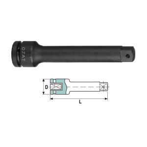 Prelungitor de impact OZAT 1" 1" L175mm