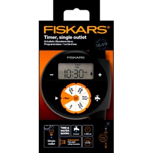 Programator electronic, cu montaj direct pe robinet/furtun, Fiskars Watering Timer, cu un singur circuit/iesire - Img 2
