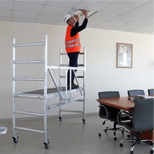 ProTUBE F90 Schela mobila profesionala din aluminiu H lucru 2,7m - Img 5