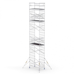 ProTUBE L12 Schela mobila profesionala din aluminiu H lucru 12,5m, podina 120 x 240 cm - Img 1