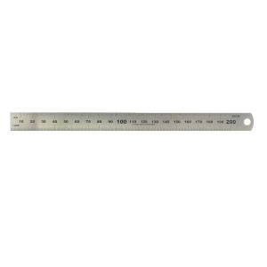 Rigla din oțel 20 cm - Img 1