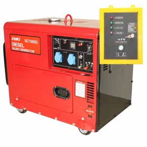 RS Generatorl insonorizat SENCI SC7500Q 6 kVA 230V AVR&ATS inclus, Diesel - Img 1