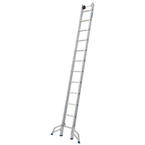 Scara multifunctionala din aluminiu Stabilo, 3x12 trepte, cu rola pentru perete - Img 5