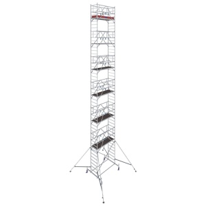Schela mobila Stabilo S10 0,75 x 2m, aluminiu, inaltime lucru 14,4m - Img 1