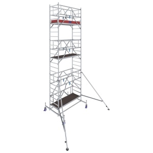 Schela mobila Stabilo S10 0,75 x 2m, aluminiu, inaltime lucru 7,4m - Img 12