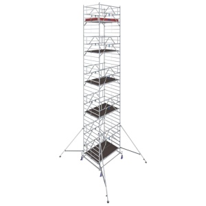 Schela mobila Stabilo S50 1,5 x 2m, aluminiu, inaltime lucru 11.4m, inaltime max. platforma 9.4m - Img 9