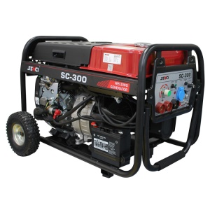 SENCI, Generator SC-300, Putere max. 3.5 kw, 230V, AVR, motor benzina, curent sudura 50 - 300 A