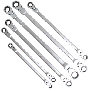 Set 10 chei duble cu clichet articulate, 8-19 mm - Img 2