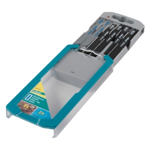 Set 10 panze pentru fierastrau pendular Wolfcraft 8631000, prindere in U, taiere universala, adancime taiere 1 - 3 / 3 - 6 / 20 / 30 / 50 mm - Img 1