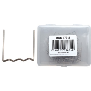 Set 100 cleme reparatie plastic, forma "U", Ø 0.8 mm, pentru BG-873