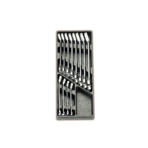 Set 12 chei inelare Beta cu clichet 8-19mm in suport termoformatat T45