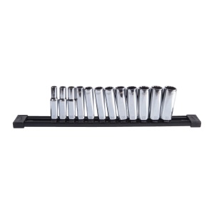 Set 12 chei tubulare lungi in 12 puncte Milwaukee 3/8", sistem metric