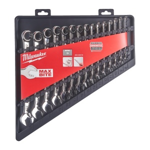 Set 15 chei combinate Milwaukee MAX BITE™, 8-22 mm, Maxbite [ 8, 9, 10, 11, 12, 13, 14, 15, 16, 17, 18, 19, 20, 21, 22 mm ] - Img 14