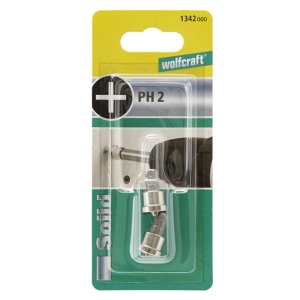 Set 2 biti PH2 de profunzime Wolfcraft 1342000, lungime 25 mm, prindere C63 - Img 7