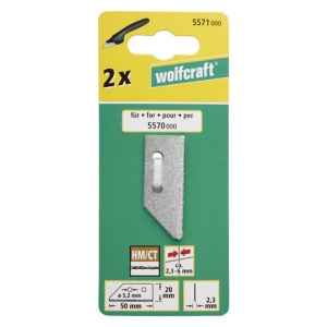Set 2 lame de schimb Wolfcraft 5571000, pentru racleta de rosturi 5570000 - Img 2