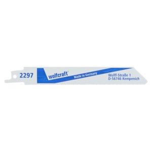 Set 2 panze fierastrau sabie Wolfcraft 2297000, pentru table, neferoase, Inox, 150 mm