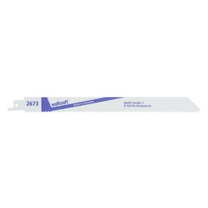 Set 2 panze fierastrau sabie Wolfcraft 2673000, pentru material plastic, lemn cu cuie, otel, 230 mm - Img 1