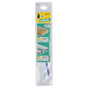 Set 2 panze fierastrau sabie Wolfcraft 3567000 pentru lemn cu cuie, aluminiu, 150 mm - Img 2