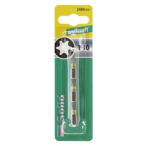 Set 3 biti pentru insurubat Wolfcraft 2480000, TX 10, prindere E63, lungime 25 mm - Img 2
