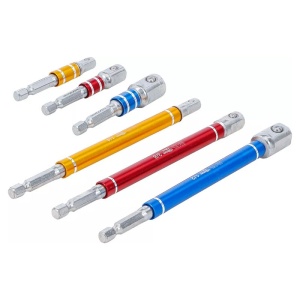 Set 6 adaptoare BGS pentru masini de gaurit/insurubat, 75 - 150mm - Img 3